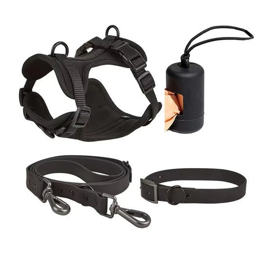 Soft Black Harness Set